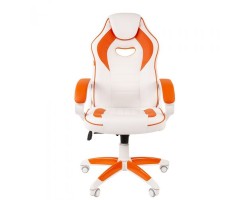 Кресло CHAIRMAN Game 16 white оранжевое-foto3