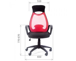 Кресло руководителя CHAIRMAN CH 840 black синее-foto3