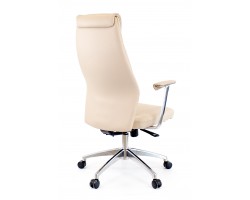 Кресло руководителя Everprof London Экокожа Бежевый-foto4