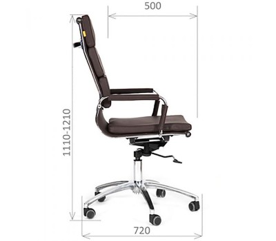 Кресло руководительское CHAIRMAN 750 коричневое