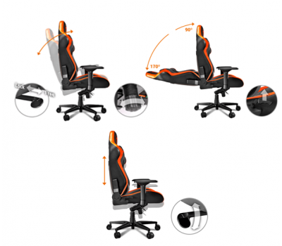 Кресло компьютерное игровое Cougar ARMOR TITAN (BLACK STAR)