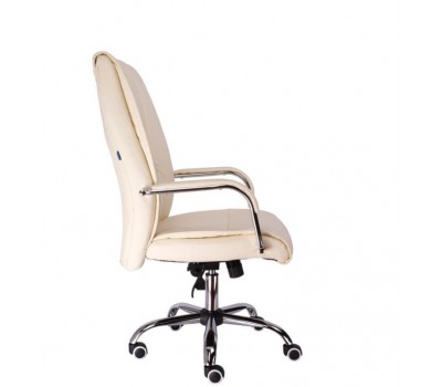 Кресло руководителя Everprof Kent TM Экокожа Кремовый