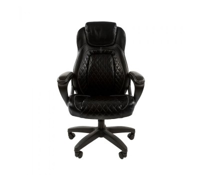 Кресло руководителя Chairman 432 черное, экокожа
