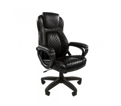 Кресло руководителя Chairman 432 черное, экокожа