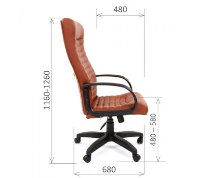 Кресло руководителя CHAIRMAN 480 LT черное