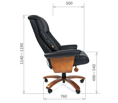 Кресло руководителя CHAIRMAN 400, черное