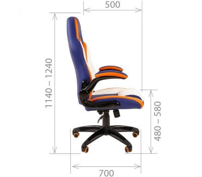 Кресло CHAIRMAN Game 15 MIXCOLOR