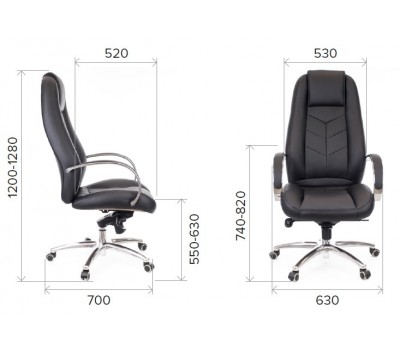 Кресло руководителя Everprof Drift Full AL M ткань Alma 40 коричневый