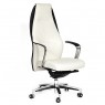 Кресло кожаное CHAIRMAN Basic белое/черное