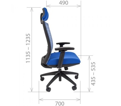 Кресло для руководителя CHAIRMAN 285, красный