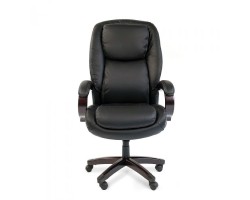 Кресло для руководителя CHAIRMAN 408, черная кожа-foto3