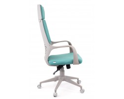 Кресло руководителя Everprof Trio Grey TM Ткань Бирюзовый-foto3
