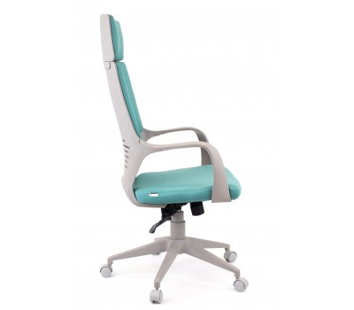 Кресло руководителя Everprof Trio Grey TM Ткань Бирюзовый