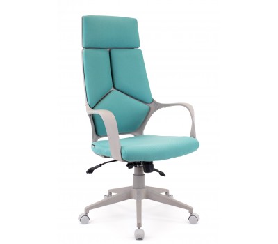Кресло руководителя Everprof Trio Grey TM Ткань Бирюзовый