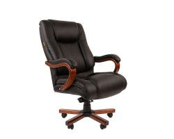 Кресло для руководителя CHAIRMAN CH 503. черная кожа