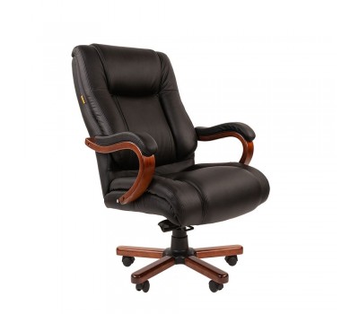 Кресло для руководителя CHAIRMAN CH 503. черная кожа