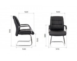 Кресло офисное Everprof Bond CF экокожа черный-foto4