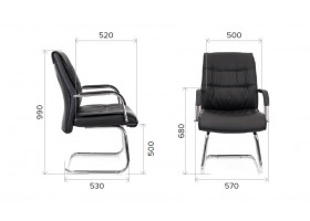 Кресло офисное Everprof Bond CF экокожа черный-foto4