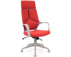 Кресло руководителя Everprof Trio Grey TM Ткань Красный