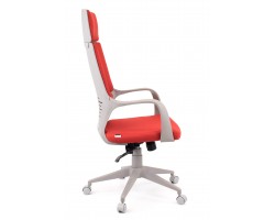 Кресло руководителя Everprof Trio Grey TM Ткань Красный-foto3