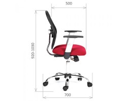 Кресло компьютерное CHAIRMAN CH 451 красное-foto3
