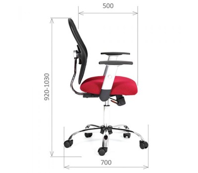 Кресло компьютерное CHAIRMAN CH 451 красное