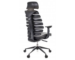 Кресло офисное Everprof Ergo Black кожа черный-foto4