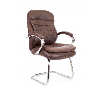 Кресло для посетителей Everprof  Valencia CF экокожа коричневый