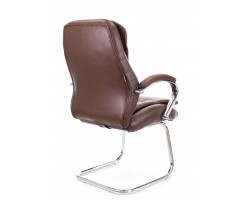Кресло для посетителей Everprof Valencia CF экокожа коричневый-foto4
