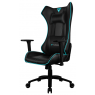 Кресло компьютерное игровое ThunderX3 UC5 Black-Cyan AIR, с подсветкой 7 цветов