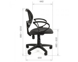 Кресло офисное CHAIRMAN 450 LT черное-foto2