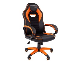 Кресло CHAIRMAN Game 16 черно/оранжевое