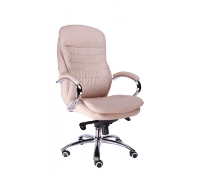 Кресло руководителя Everprof Valencia M Кожа Бежевый