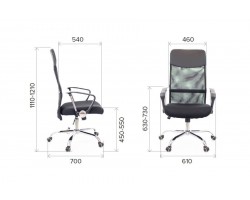 Компьютерное кресло Everprof Ultra T Сетка Черный офисное-foto4