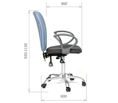 Кресло для персонала CHAIRMAN CH 9801 голубое