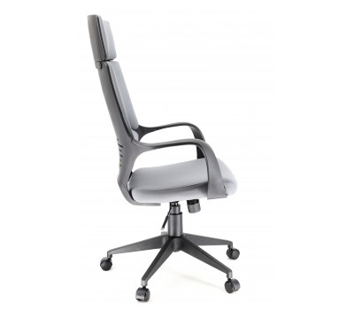 Кресло руководителя Everprof Trio Black T ткань серый