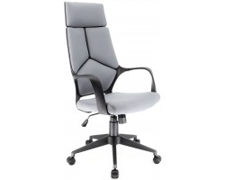 Кресло руководителя Everprof Trio Black T ткань серый