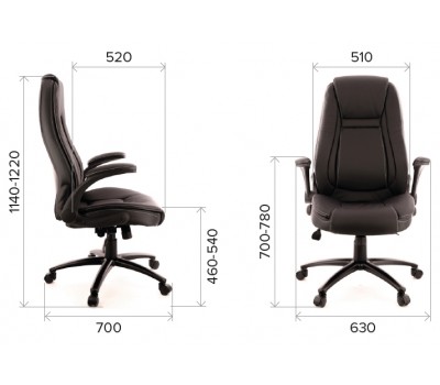 Кресло руководителя Everprof Trend TM Экокожа Черный