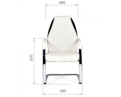 Кресло для посетителя CHAIRMAN Basic V Эко белое-foto3