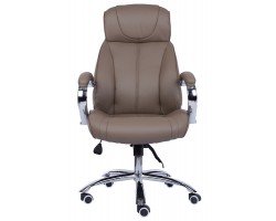 Кресло руководителя Everprof Forum TM Экокожа Бежевый-foto3