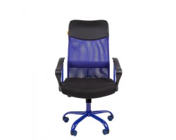 Кресло для руководителя CHAIRMAN 610 Cmet, синее-foto3