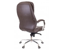 Кресло руководителя Everprof Valencia M кожа коричневый-foto4