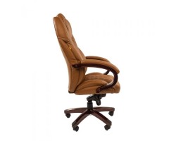 Кресло руководителя Chairman 406 бежевое, экопремиум-foto2