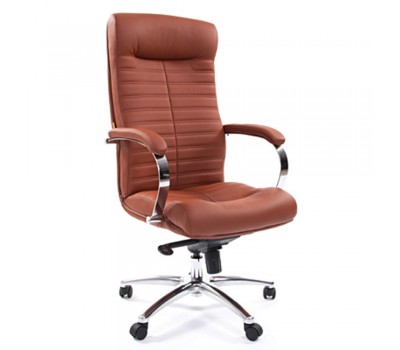 Кресло для руководителя CHAIRMAN 480 коричневое