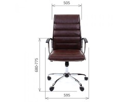 Кресло руководителя CHAIRMAN 760 коричневое-foto2