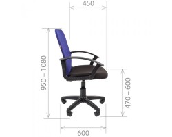 Кресло оператора CHAIRMAN 615 оранжевое-foto2