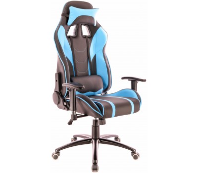 Кресло геймерское Everprof Lotus S16 экокожа голубой