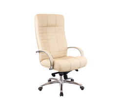 Кресло руководителя Everprof Atlant AL M кожа бежевый-foto2