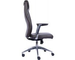 Кресло руководителя Everprof London Экокожа Коричневый-foto2