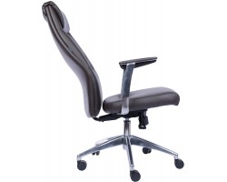 Кресло руководителя Everprof London Экокожа Коричневый-foto3